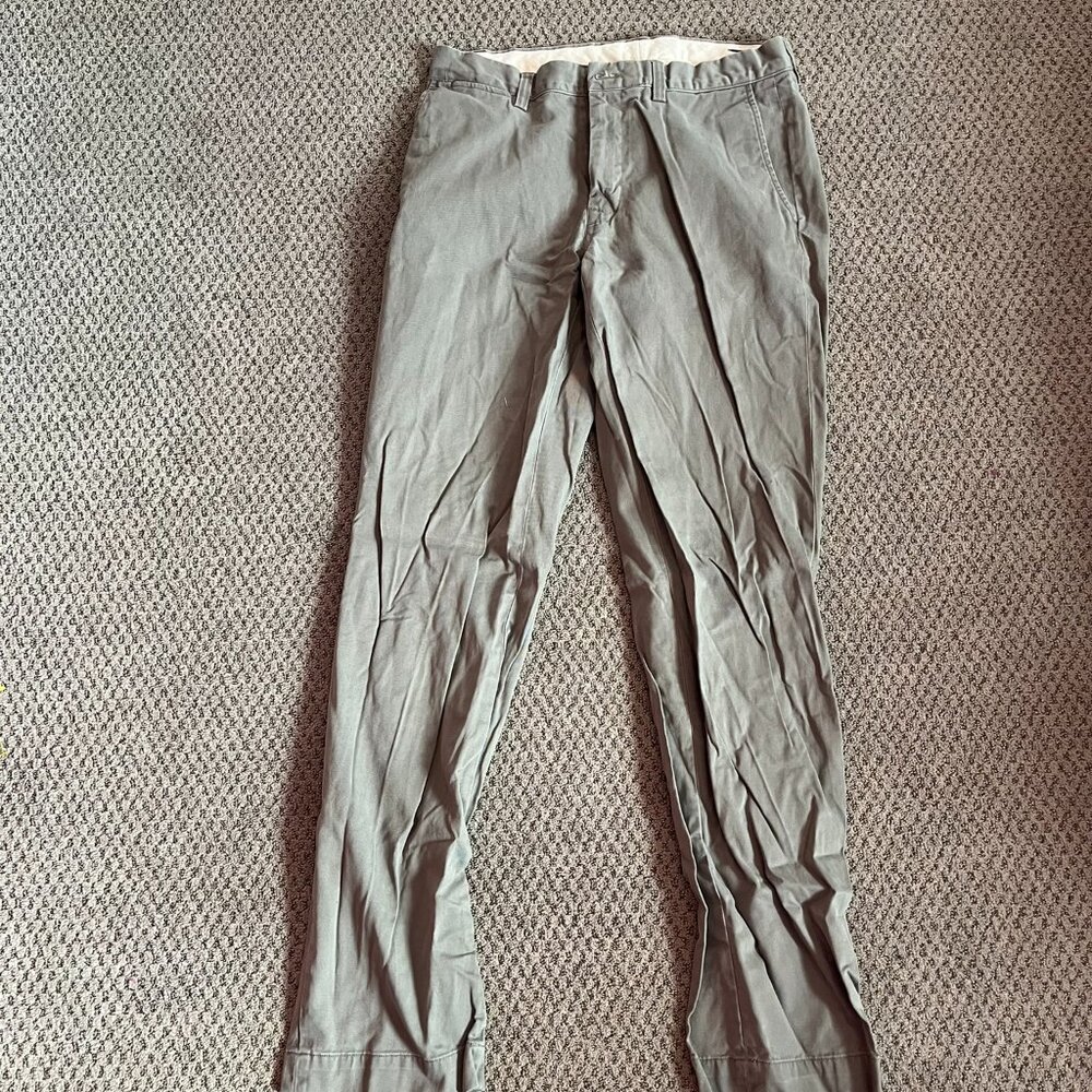 Polo Ralph Lauren 100% Cotton Grey Classic Fit Pants – 32W x 34L